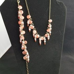 Statement Necklace and Bracelet